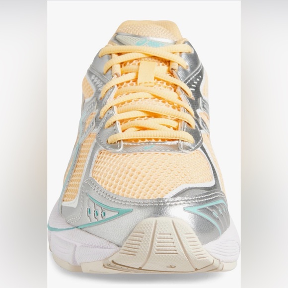 ASICS Gender Inclusive GT-2160 Sneaker Shoes Light Orange Larimar Blue New NIB